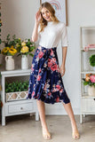 Reborn J Floral Wrap Ruffled Skirt - Trendsi - Flyclothing LLC