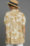 Umgee Full Size Tropical Print Button Down Shirt Plus Size - Trendsi - Flyclothing LLC