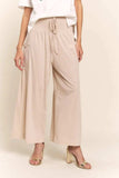 J.NNA Smocked Waist Boho Wide Leg Pants with Pockets - Trendsi - Flyclothing LLC