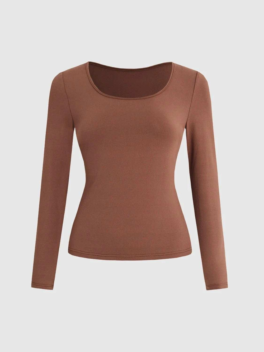 Round Neck Long Sleeve T-Shirt - Trendsi - Flyclothing LLC