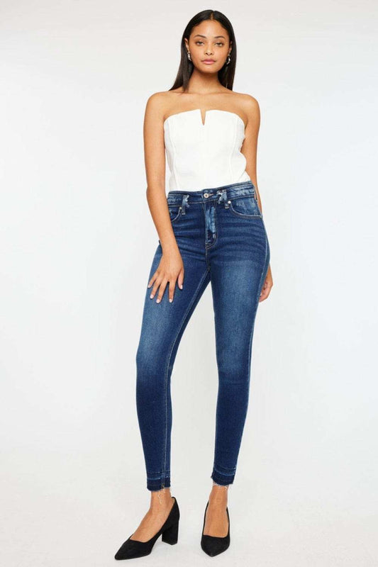 Kancan Full Size High Rise Ankle Skinny Jeans - Trendsi - Flyclothing LLC