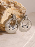 Stainless Steel Teardrop Shape Earrings - Trendsi - Flyclothing LLC