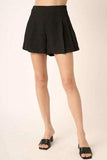 Mittoshop Side Invisible Zipper Pleated Shorts - Trendsi - Flyclothing LLC