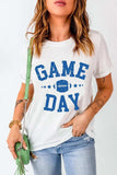 GAME DAY Round Neck Short Sleeve T-Shirt - Trendsi - Flyclothing LLC