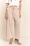 J.NNA Smocked Waist Boho Wide Leg Pants with Pockets - Trendsi - Flyclothing LLC