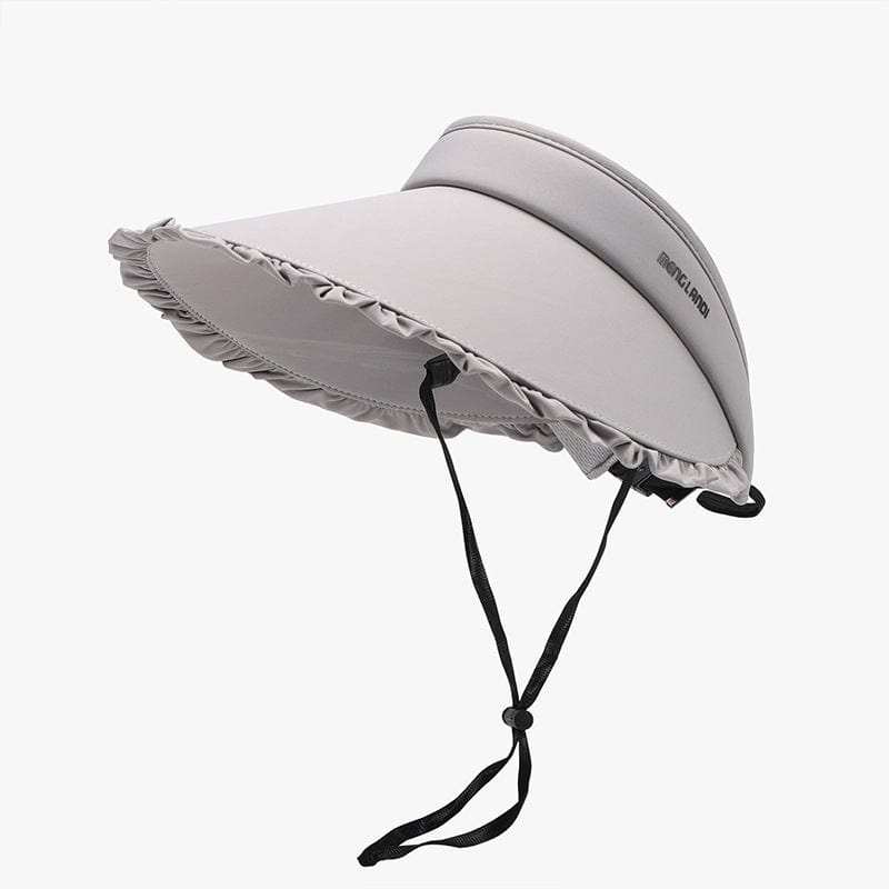 Frill Adjustable Ice Silk Sun Hat - Trendsi - Flyclothing LLC