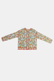 Floral Button Up Long Sleeve Winter Coat - Trendsi - Flyclothing LLC