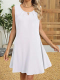 Round Neck Sleeveless Dress - Trendsi - Flyclothing LLC