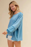 BiBi Oversized Pocket Front Sweatshirt - Trendsi - Flyclothing LLC