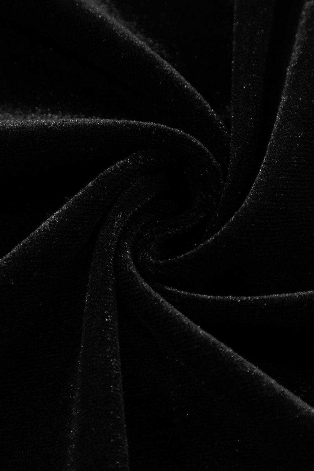 Ruffle Hem Slit V-Neck Long Sleeve Dress - Trendsi - Flyclothing LLC