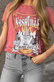 Mineral Nashville Music City Graphic Retro T-Shirt - Trendsi - Flyclothing LLC