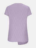 Full Size Round Neck Short Sleeve T-Shirt - Trendsi - Flyclothing LLC