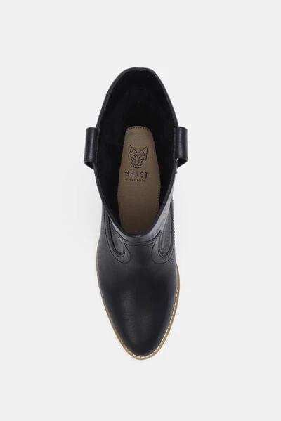 Beast Fashion Butterfly Cut Detail Point Toe Boots - Trendsi - Flyclothing LLC