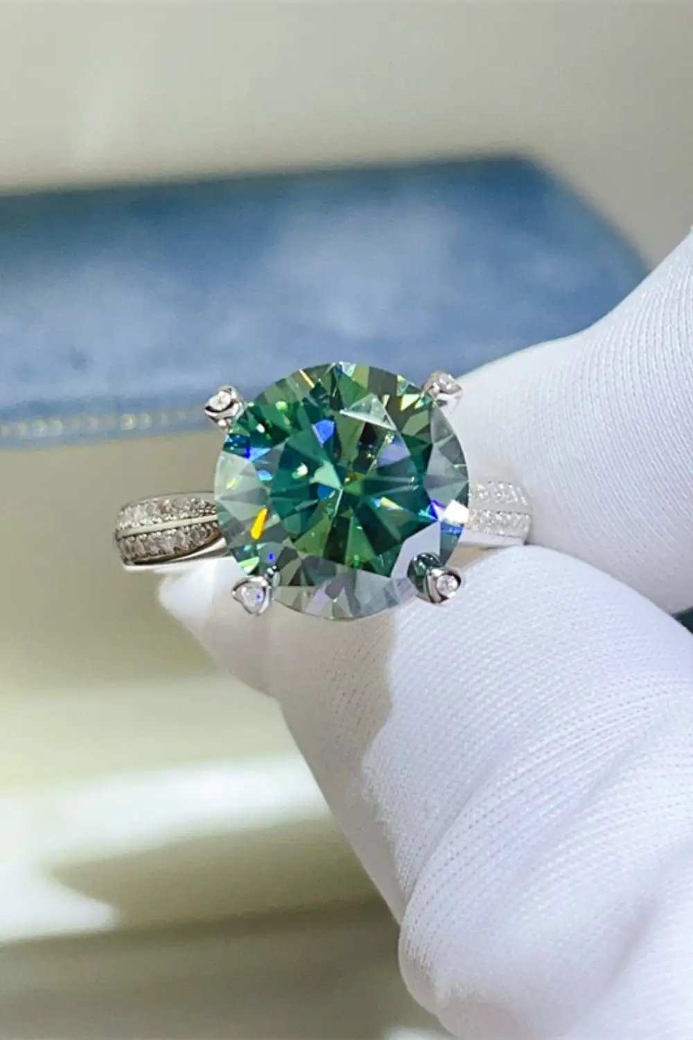 5 Carat Moissanite 925 Sterling Silver Ring - Trendsi - Flyclothing LLC