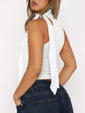 Tied Solid Color Cami - Trendsi - Flyclothing LLC