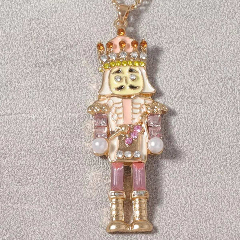 18K Gold-Plated Nutcracker Pendant Necklace - Trendsi - Flyclothing LLC
