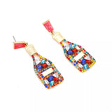 Champagne Bottle Drop Earrings - Trendsi - Flyclothing LLC