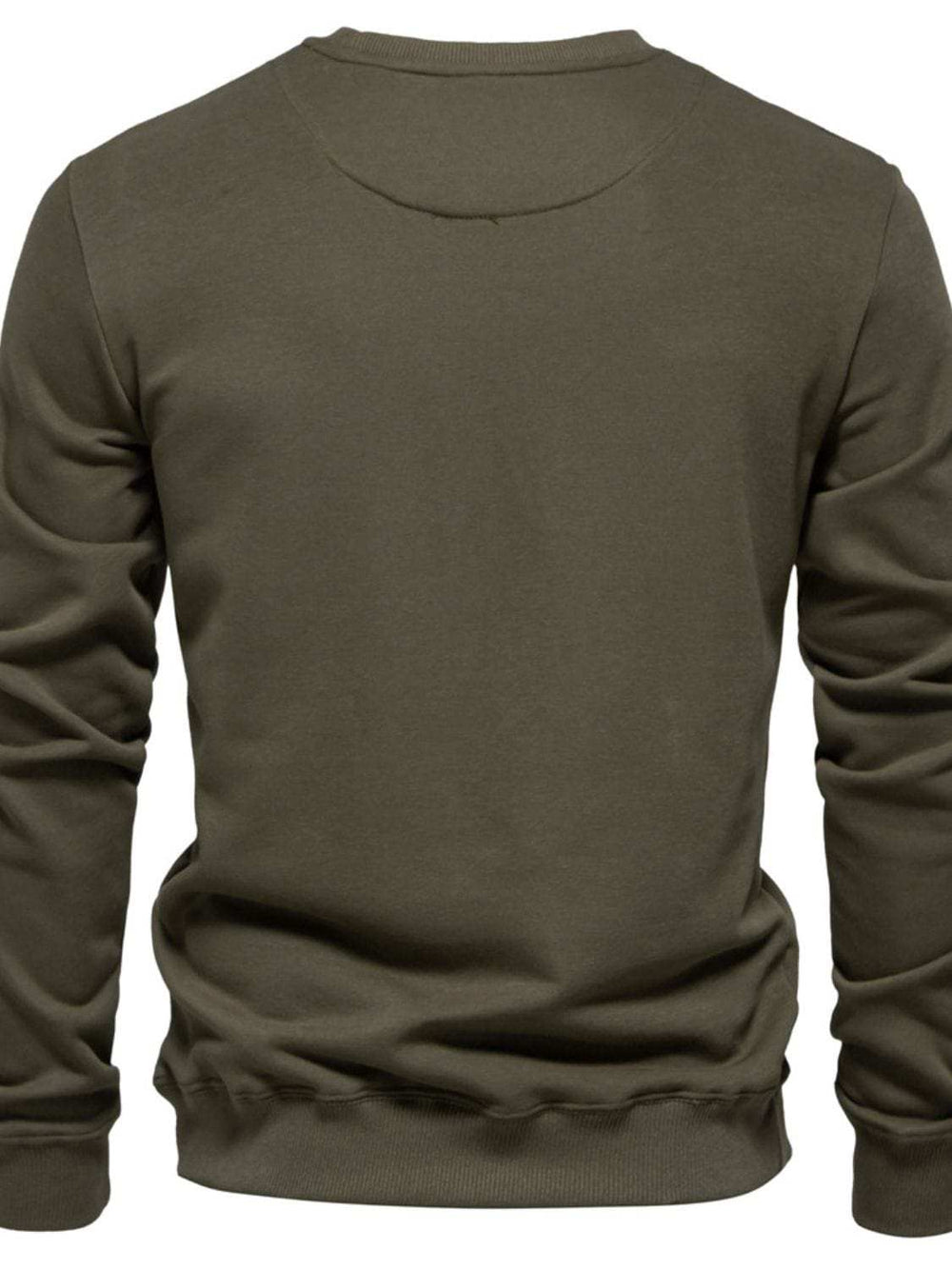 Men's Round Neck Long Sleeve Sweatshirt - Trendsi - Flyclothing LLC