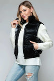 Snobbish Fine Fur Lining Quilted Vest - Trendsi - Flyclothing LLC