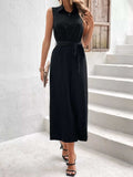 Sleeveless Wide Leg Jumpsuit - Trendsi - Flyclothing LLC