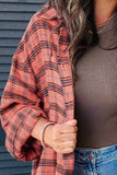 Full Size Plaid Collared Neck Long Sleeve Shirt - Trendsi - Flyclothing LLC