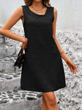 Asymmetrical Neck Sleeveless Mini Dress - Trendsi - Flyclothing LLC