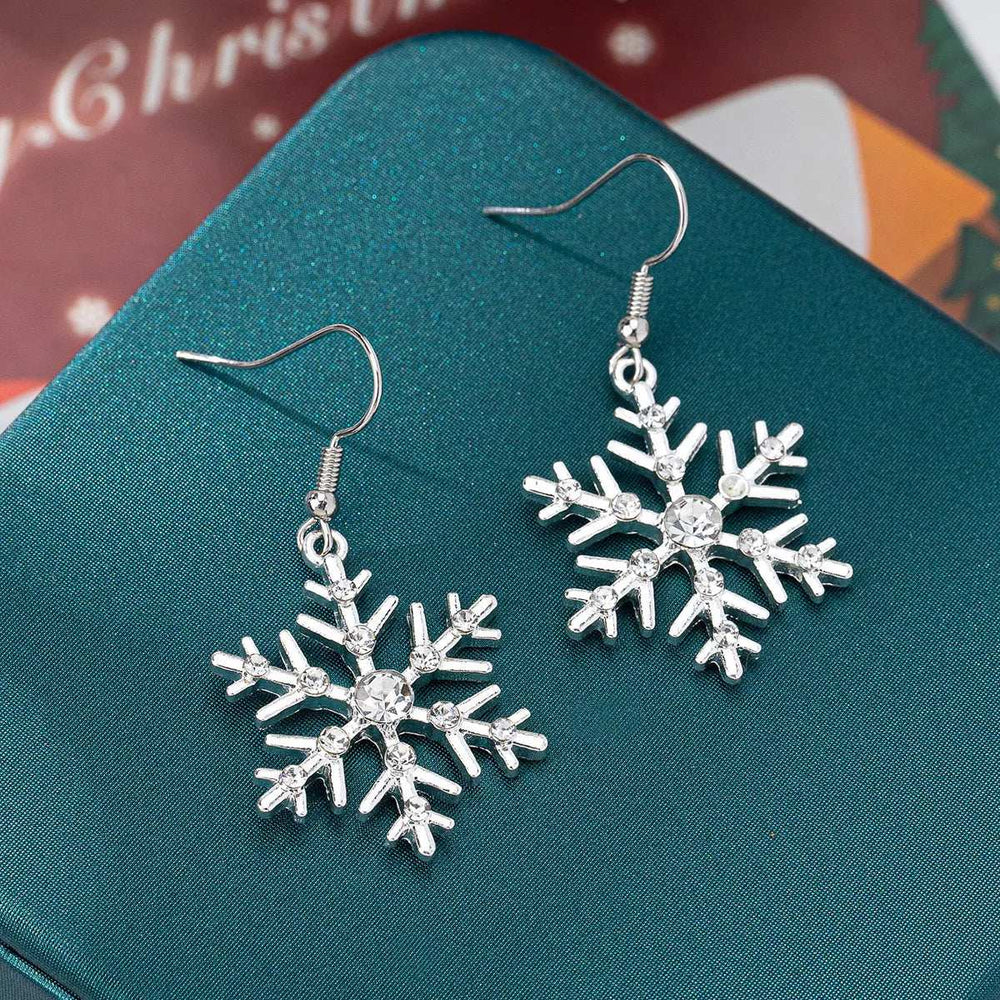 Christmas Snowflake Dangle Earrings - Trendsi - Flyclothing LLC