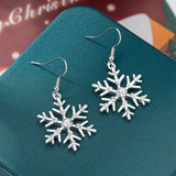 Christmas Snowflake Dangle Earrings - Trendsi - Flyclothing LLC