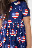 I Heart the USA S/S Pocket Twirl Dress - Mila & Rose ® - Flyclothing LLC