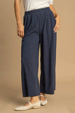 Umgee Full Size High Waisted Embellished Linen Pants Plus Size - Trendsi - Flyclothing LLC