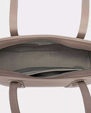 David Jones Leather Tote Bag with Gold Hardware - Trendsi - Flyclothing LLC