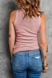 Solid Round Neck Tank - Trendsi - Flyclothing LLC