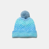 Gradient Knit Hat with Pompom - Trendsi - Flyclothing LLC