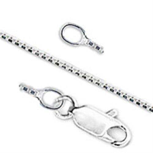 5X001 - High-Polished 925 Sterling Silver Chain with No Stone - Alamode - Flyclothing LLC