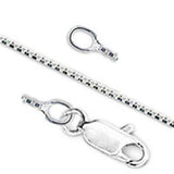 5X001 - High-Polished 925 Sterling Silver Chain with No Stone - Alamode - Flyclothing LLC