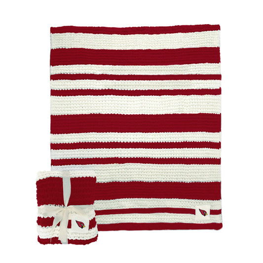 Arizona Cardinals Cable Knit Throw 50x60 - Logo Brands - Flyclothing LLC