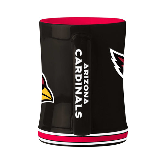 Arizona Cardinals 14oz Black Relief Mug - Logo Brands - Flyclothing LLC