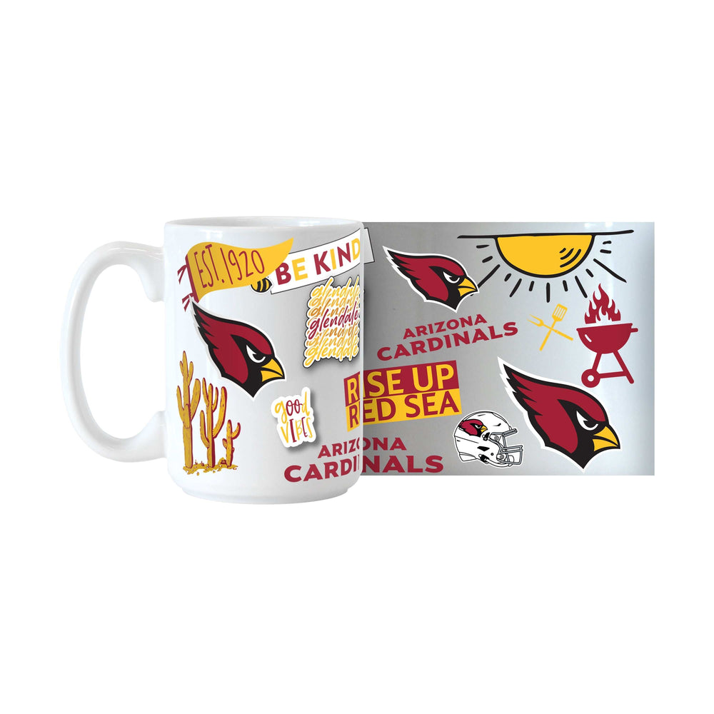 Arizona Cardinals 15oz Native Sublimated Mug - Logo Brands - Flyclothing LLC