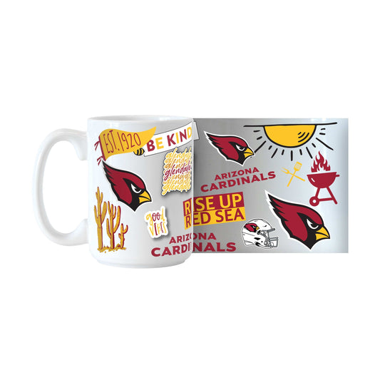 Arizona Cardinals 15oz Native Sublimated Mug - Logo Brands - Flyclothing LLC
