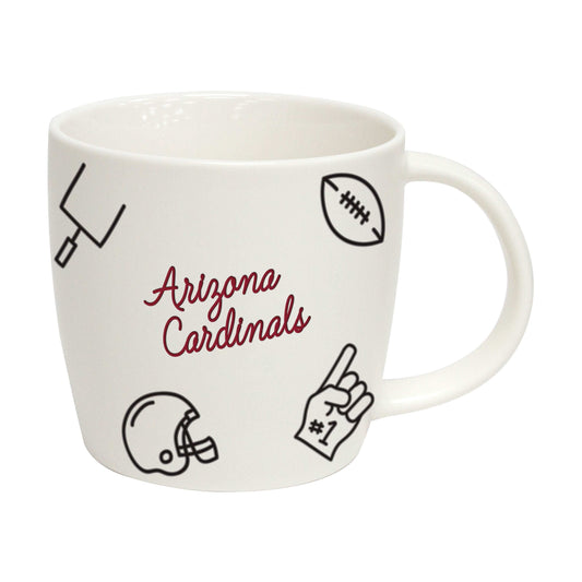 Arizona Cardinals 18oz Playmaker Mug - Logo Brands - Flyclothing LLC