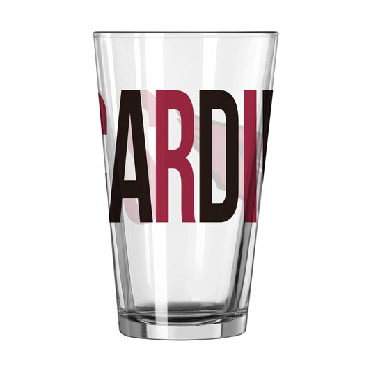 Arizona Cardinals 16oz Overtime Pint Glass - Logo Brands - Flyclothing LLC
