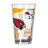 Arizona Cardinals 16oz Native Pint Glass - Logo Brands - Flyclothing LLC