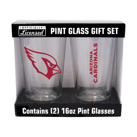 Arizona Cardinals 16oz Gameday Pint Glass 2 Pack - Logo Brands - Flyclothing LLC