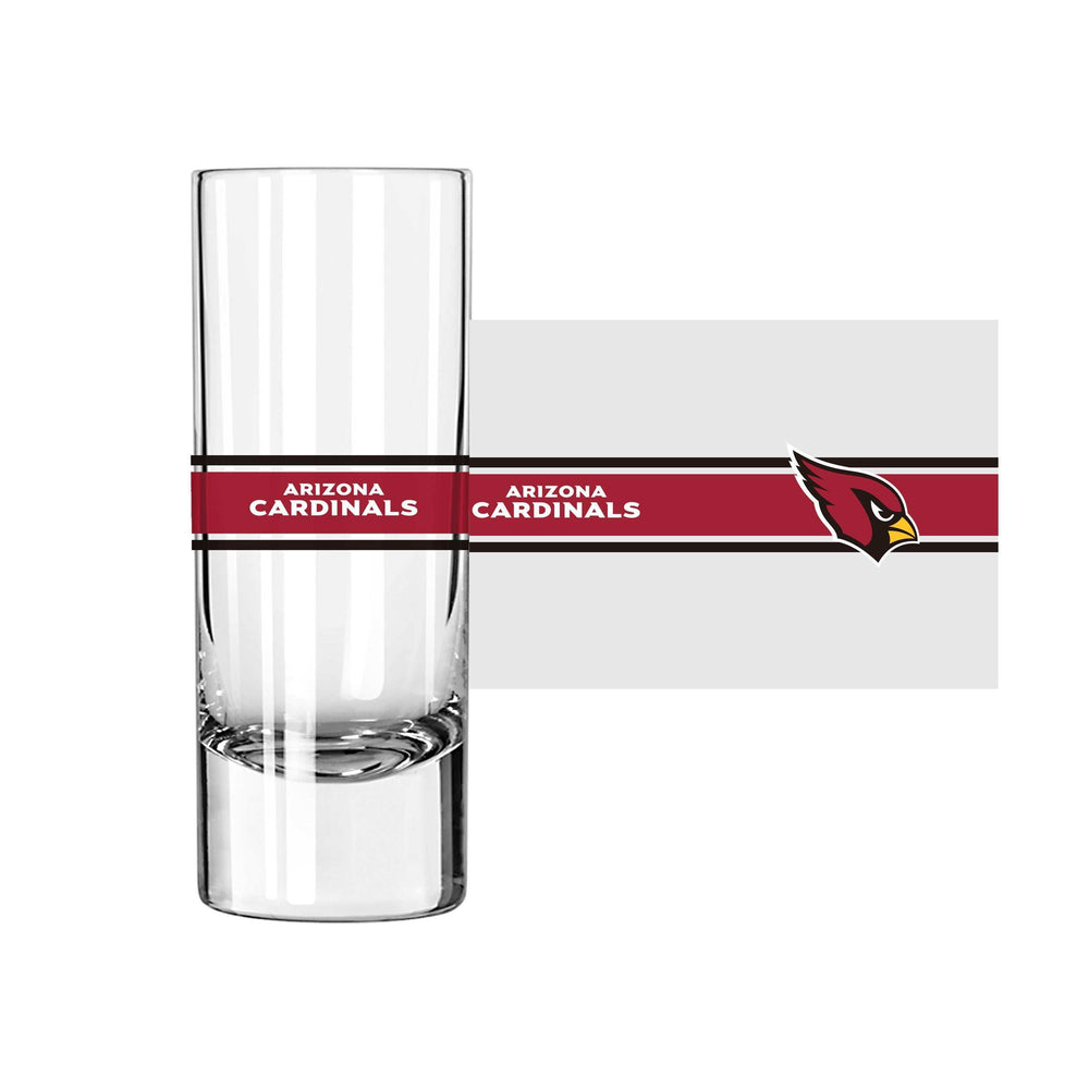 Arizona Cardinals 2.5oz Stripe Shooter Glass - Logo Brands - Flyclothing LLC