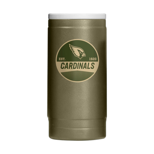 Arizona Cardinals Badge Powder Coat Slim Can Coolie - Logo Brands - Flyclothing LLC