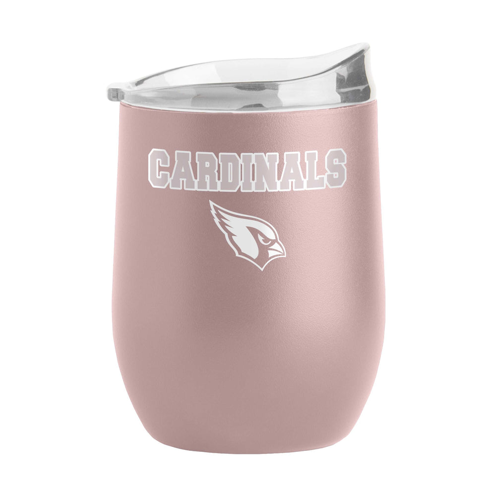 Arizona Cardinals 16oz Stencil Powder Coat Curved Beverage - Logo Brands - Flyclothing LLC