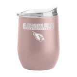 Arizona Cardinals 16oz Stencil Powder Coat Curved Beverage - Logo Brands - Flyclothing LLC