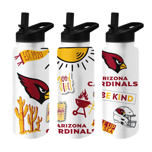 Arizona Cardinals 34oz Native Quencher Bottle - Logo Brands - Flyclothing LLC