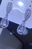 2 Carat Moissanite 925 Sterling Silver Teardrop Earrings - Trendsi - Flyclothing LLC