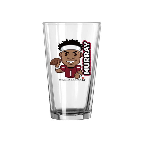 Arizona Cardinals Kyler Murray Caricature 16oz Pint Glass - Logo Brands - Flyclothing LLC